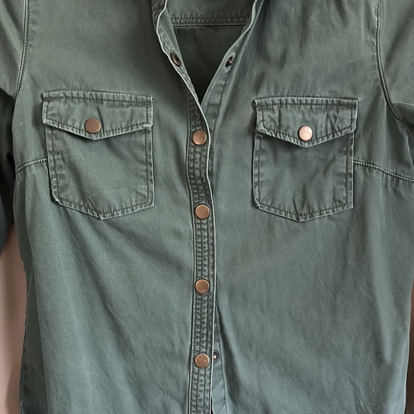 F21 olive green jacket small - Picture 2 of 3